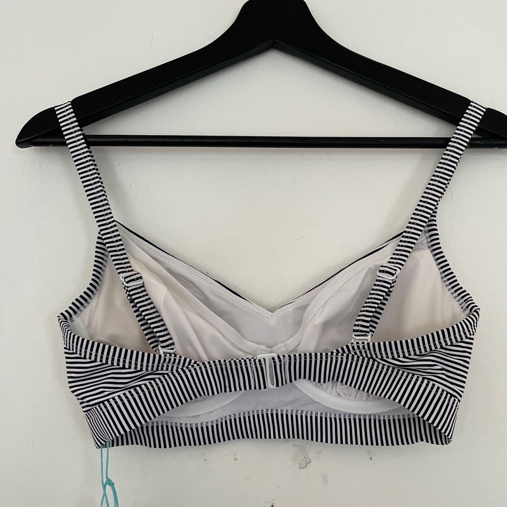 Sea Level Australia Positano Stripe Underwire DD/E Cup Bikini Top Size 4 - Picture 3 of 7